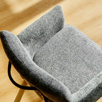 Castoro Esszimmerstuhl aus Chenille mit Drehbarer