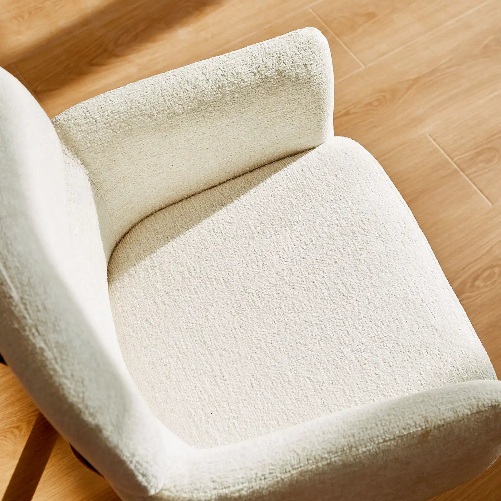 Castoro Esszimmerstuhl aus Chenille mit Drehbarer