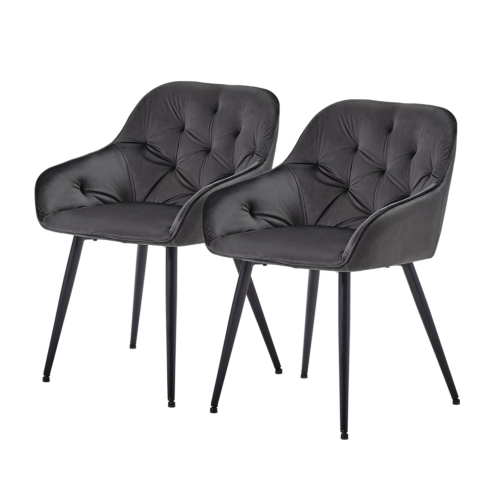 Garvies Esszimmerstühle aus Samt[2er-Set]