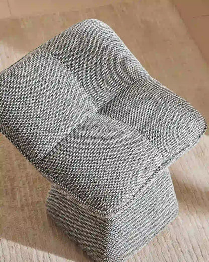 Liora Chenille-Schminktisch-Hocker – Komfort mit sanften Kurven