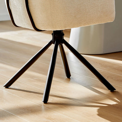 Castoro Esszimmerstuhl aus Chenille mit Drehbarer