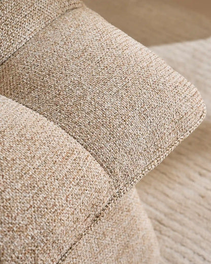 Liora Chenille-Schminktisch-Hocker – Komfort mit sanften Kurven