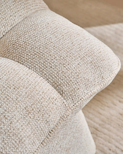 Liora Chenille-Schminktisch-Hocker – Komfort mit sanften Kurven
