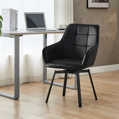 Danyl Armlehnstuhl aus Kunstleder mit drehbar