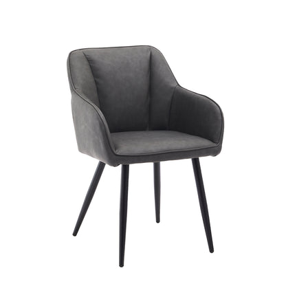 Earven Esszimmerstühle aus Kunstleder[2er Set]