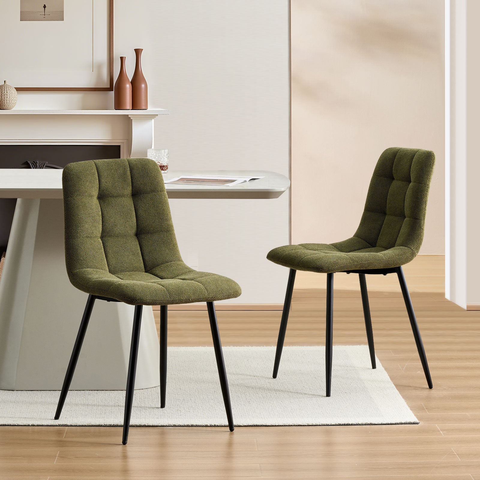 Christie Esszimmerstuhl aus Leinenmischgewebe