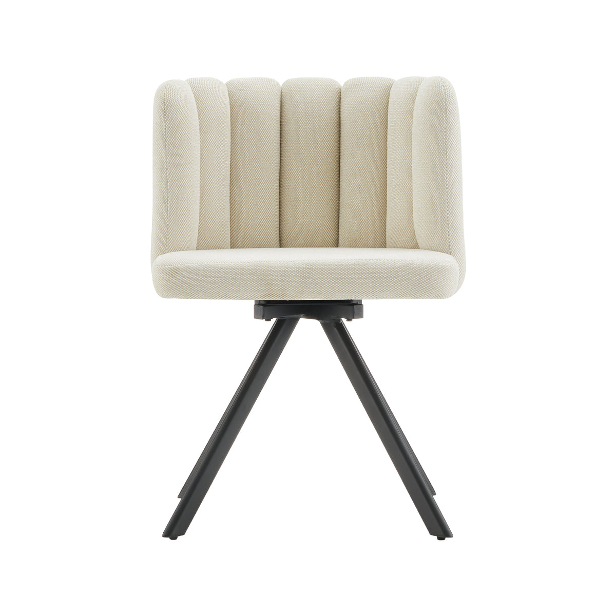 Fleur Esszimmerstuhl aus Chenille mit Drehbarer