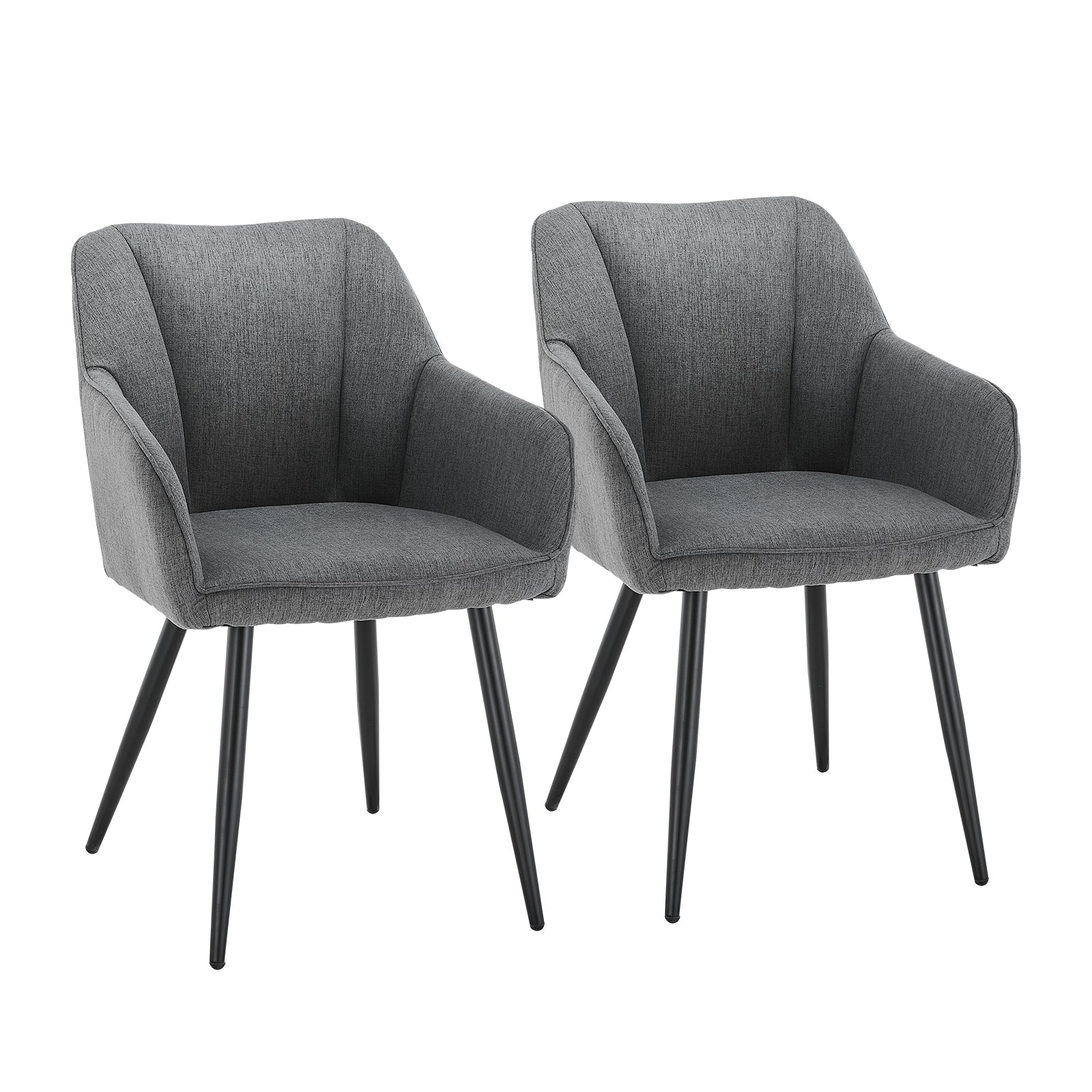 Tova Esszimmerstuhl aus Leinen[2er Set]