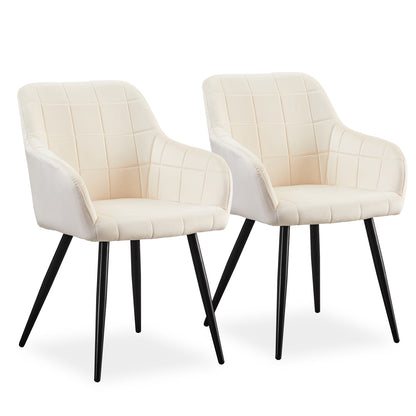 Bloor Esszimmerstühle aus Samt[2er-Set]