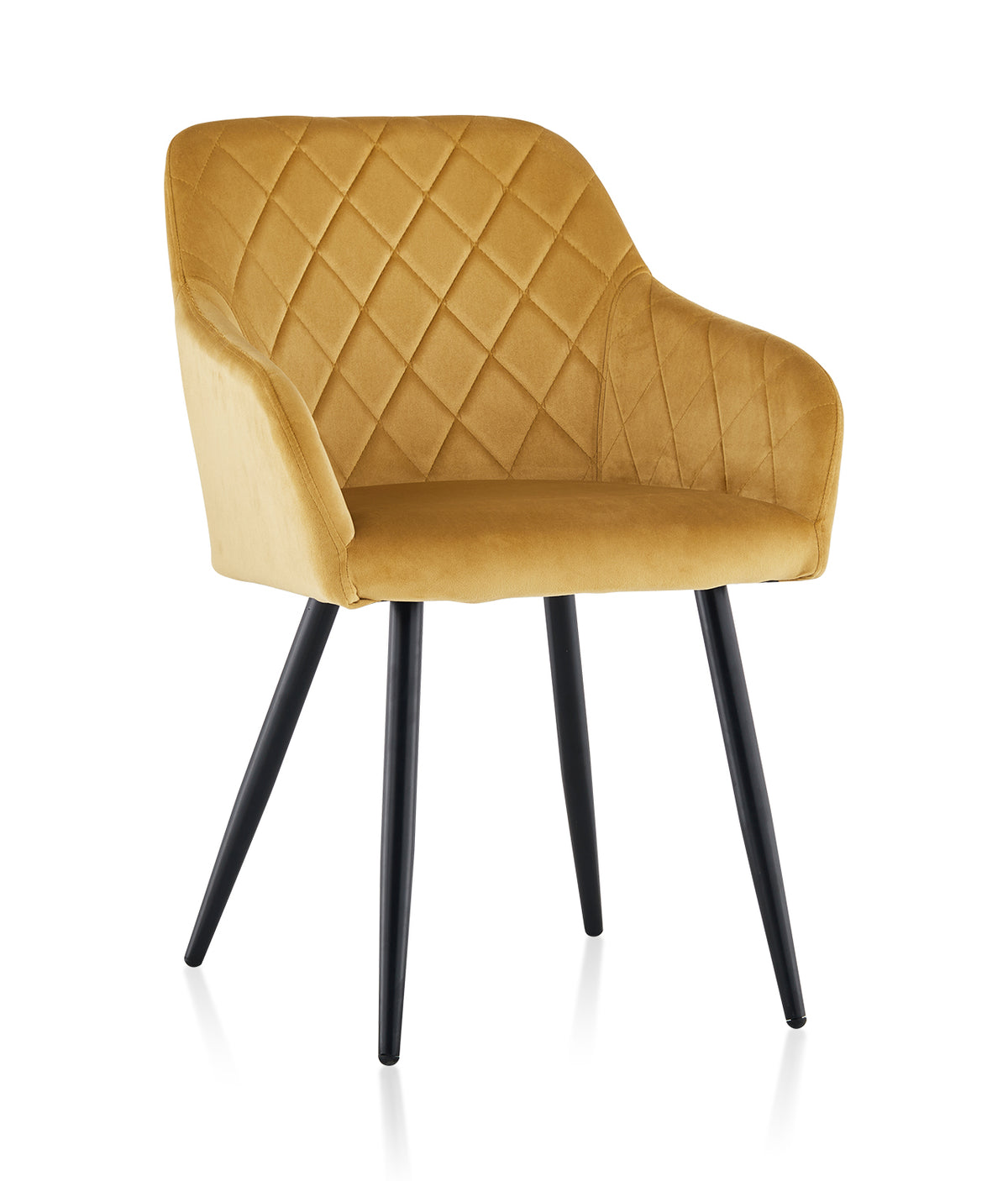 Moree Esszimmerstühle aus Samt mit Diamant-Steppung[2er-Set]