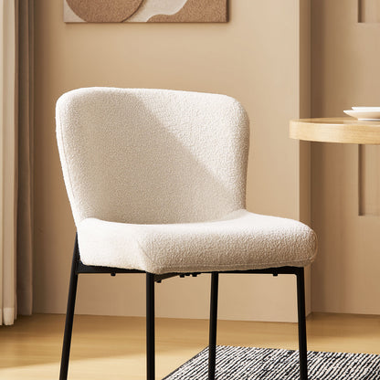 Celeste Esszimmerstühle aus Boucle[2er-Set]