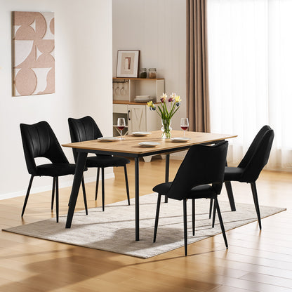 Evo Esszimmerstuhl aus Samt[2er-Set]