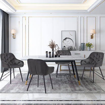 Garvies Esszimmerstühle aus Samt[2er-Set]