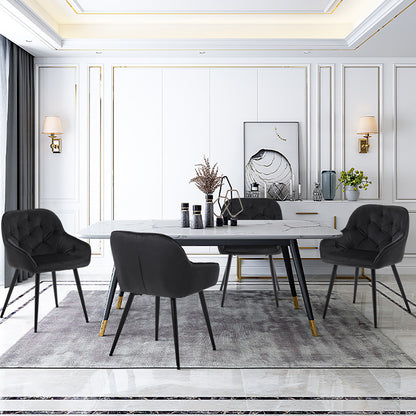 Garvies Esszimmerstühle aus Samt[2er-Set]