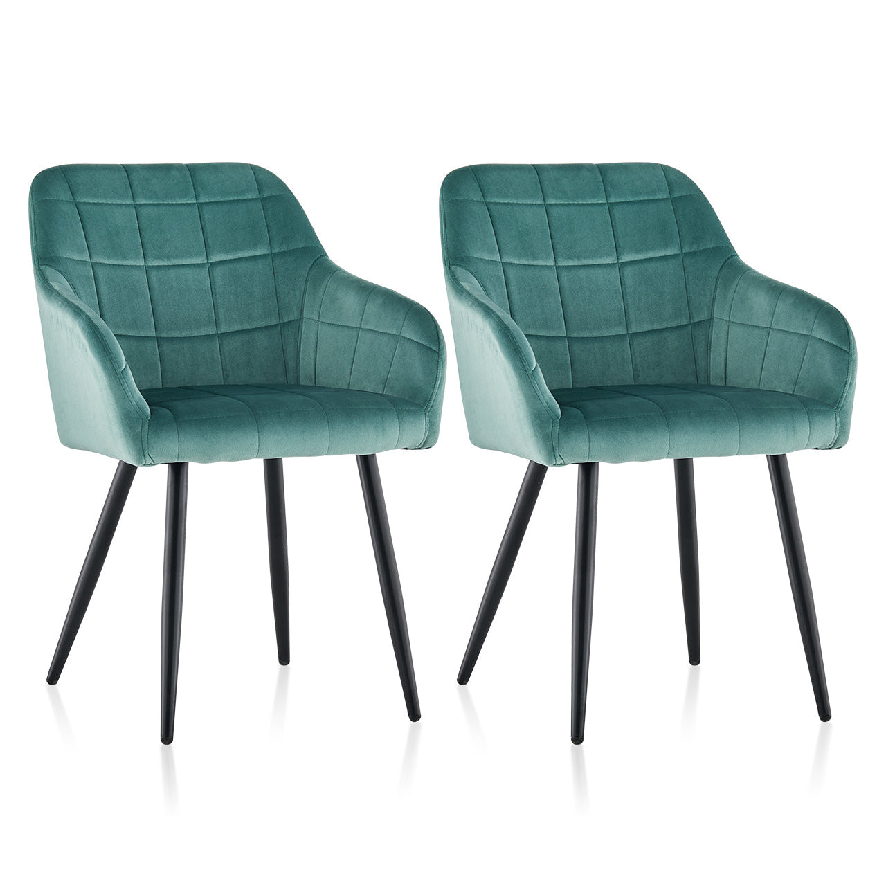 Bloor Esszimmerstühle aus Samt[2er-Set]