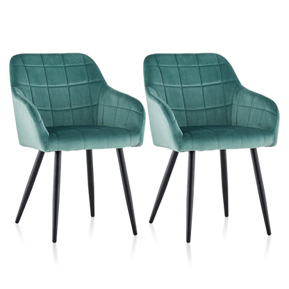Bloor Esszimmerstühle aus Samt[2er-Set]