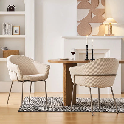 Clorice Esszimmerstuhle aus Cord