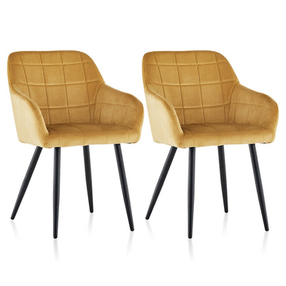 Bloor Esszimmerstühle aus Samt[2er-Set]