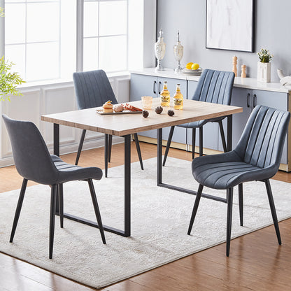 Lune Esszimmerstühle aus Kunstleder[2er-Set]