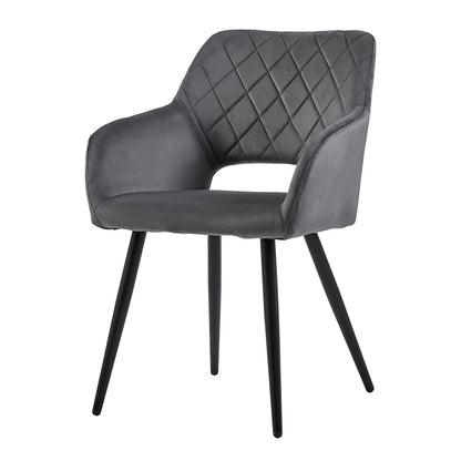 Kieran Esszimmerstühle aus Samt[2er-Set]