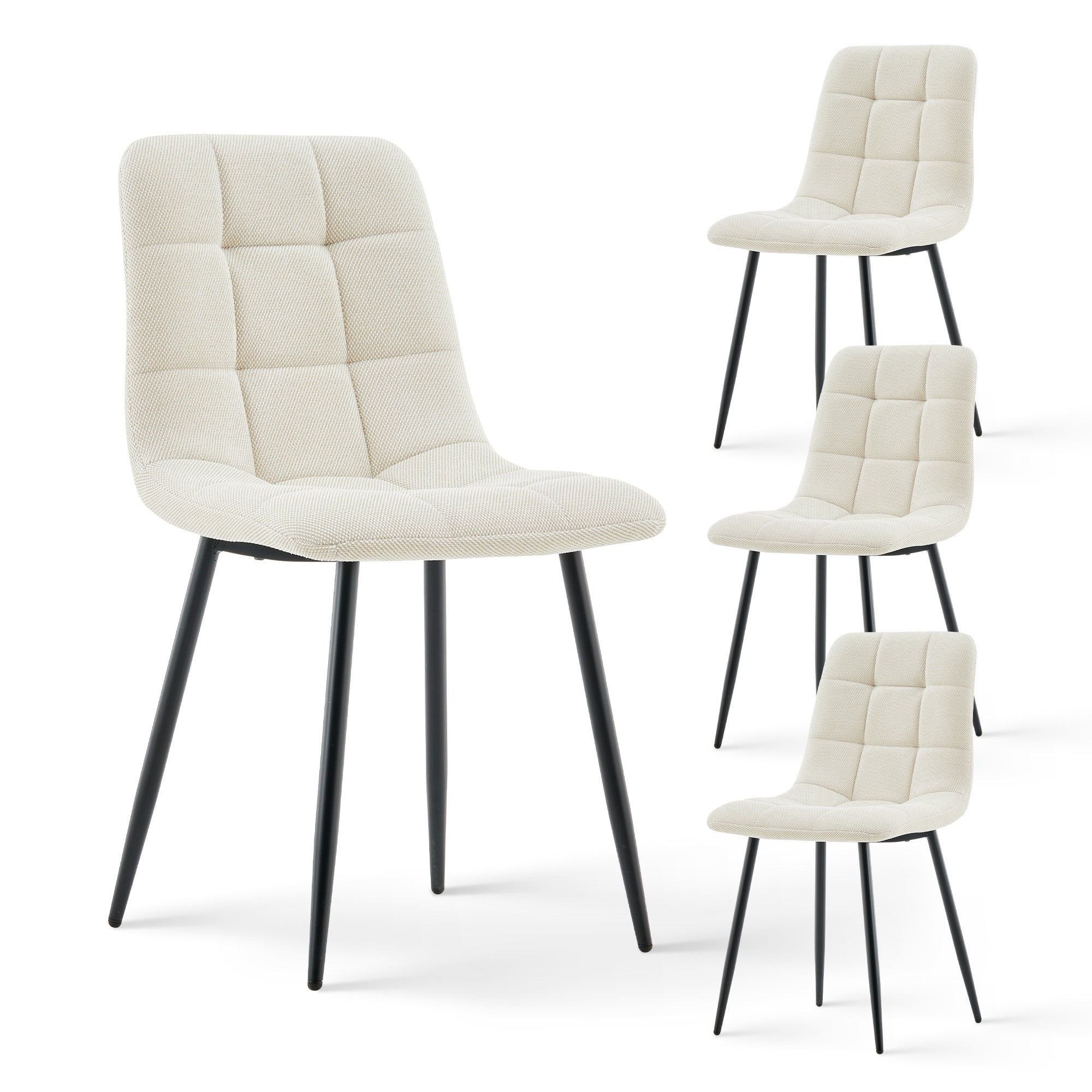 Christie Esszimmerstuhl aus Leinenmischgewebe