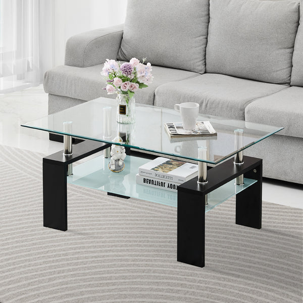 Moderner rechteckiger Couchtisch