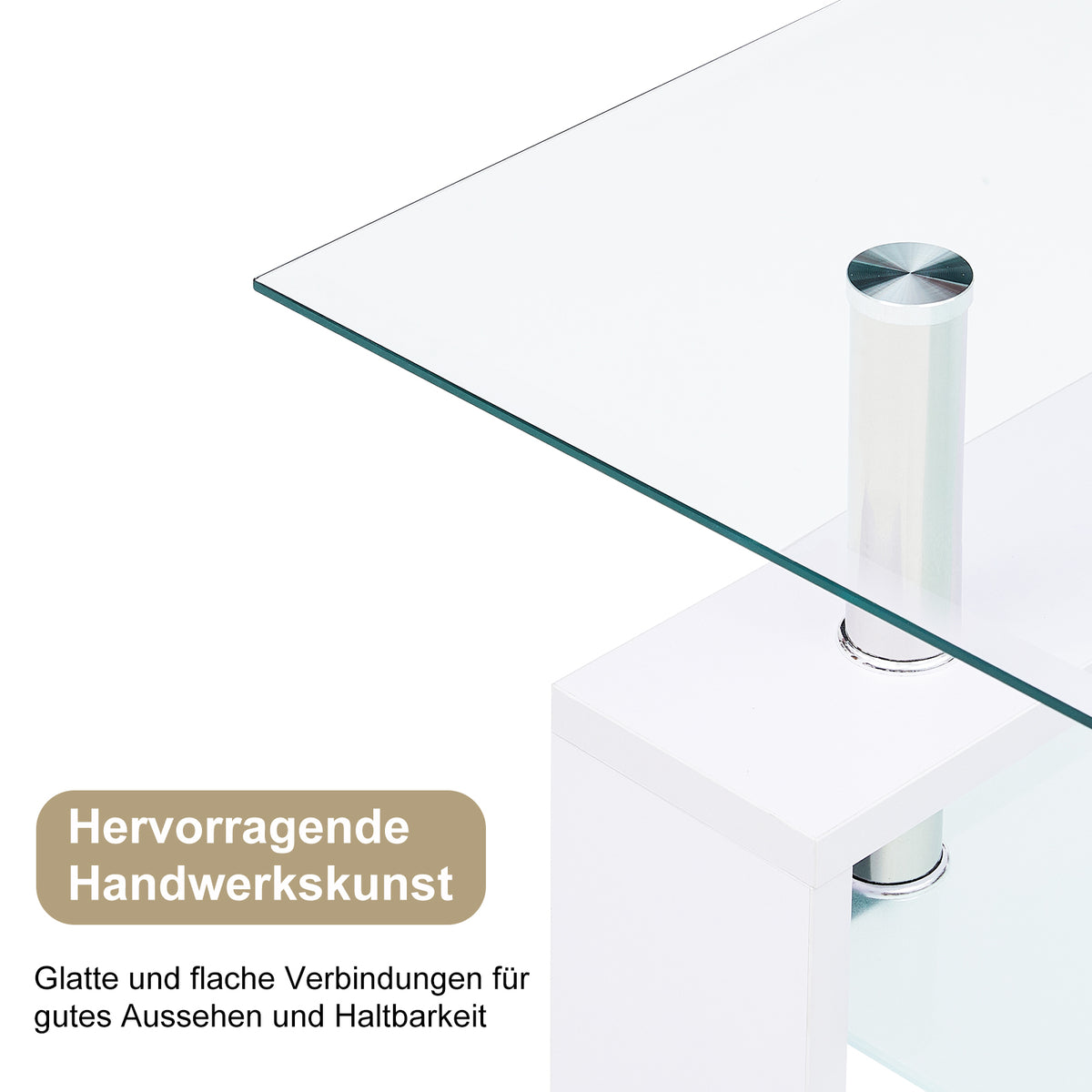 Moderner rechteckiger Couchtisch