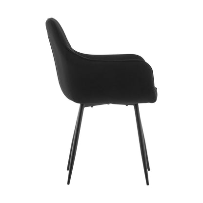 Aven Esszimmerstühle aus Samt[2er-Set]