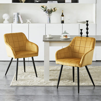 Bloor Esszimmerstühle aus Samt[2er-Set]