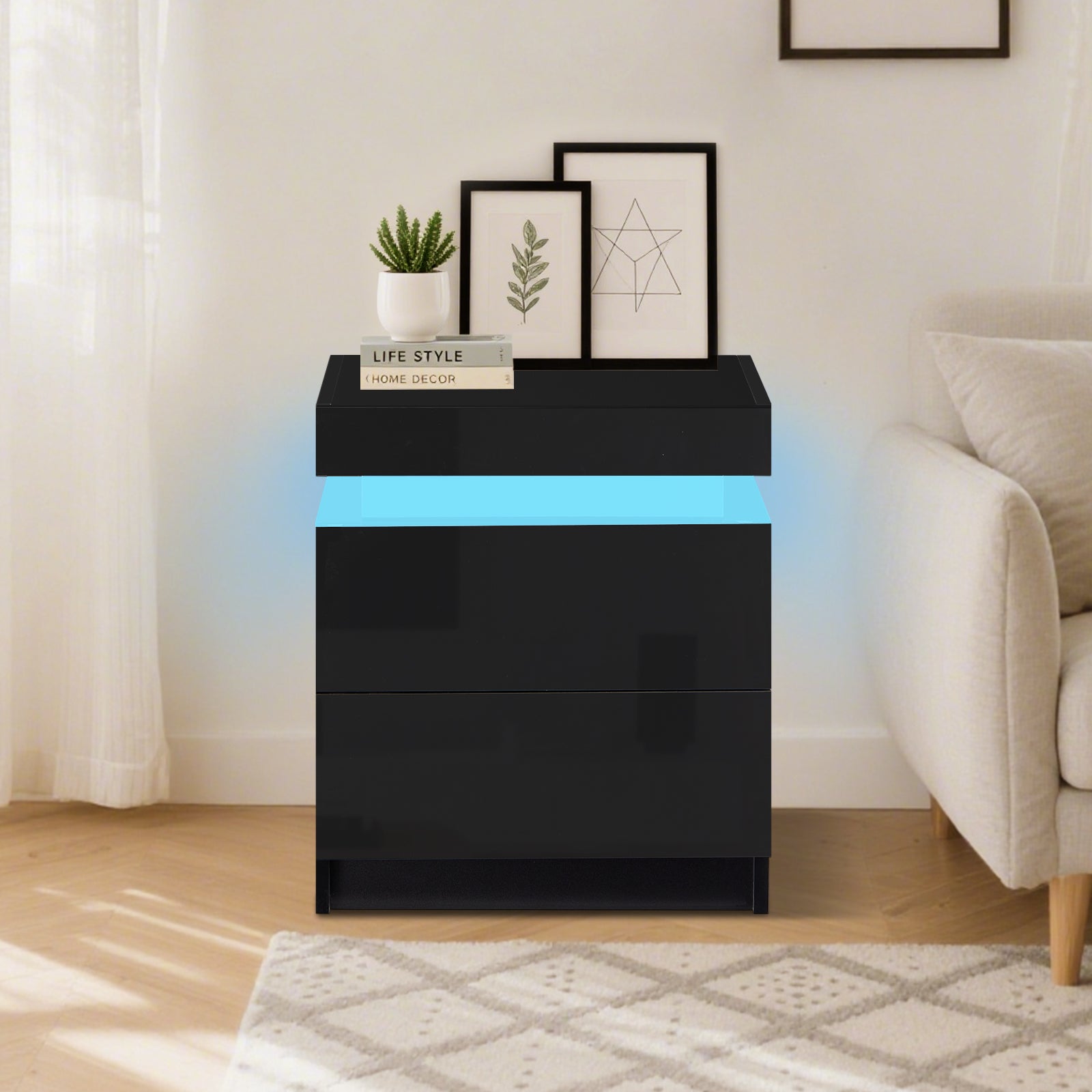 Kumar Nachttisch mit Licht