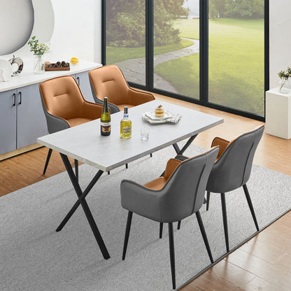 Maxine Esszimmerstühle aus Kunstleder[2er-Set]