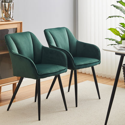 Earven Esszimmerstühle aus Samt