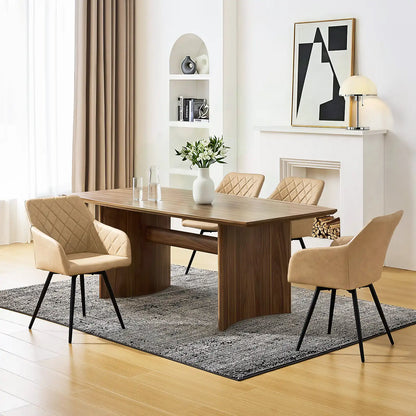 Moree Armlehnstühle aus Kunstleder mit Drehbarer