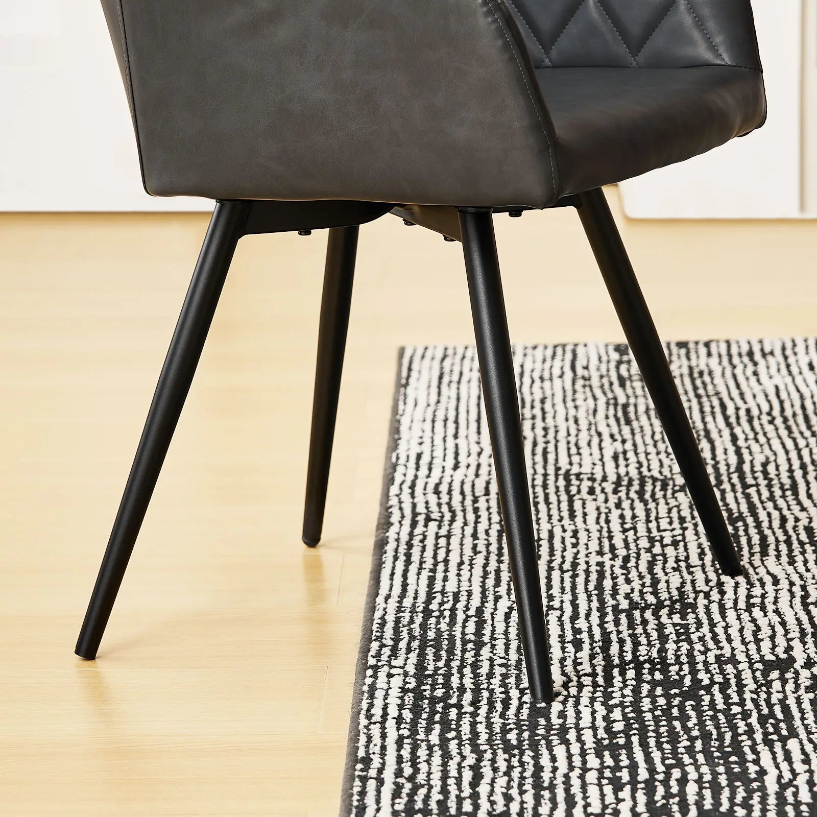 Moree Esszimmerstuhl aus Kunstleder mit Drehbarer[2er-Set]