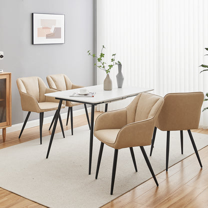 Earven Esszimmerstühle aus Kunstleder[2er Set]