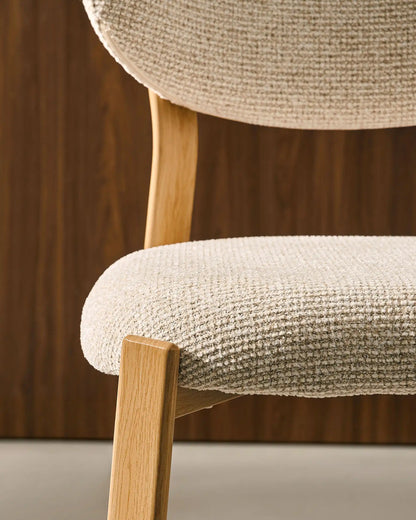 Bramley Barhocker mit Chenillebezug in Beige