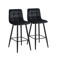 Barhocker Christie [2er-Set] [65cm] [75cm] [Samt]