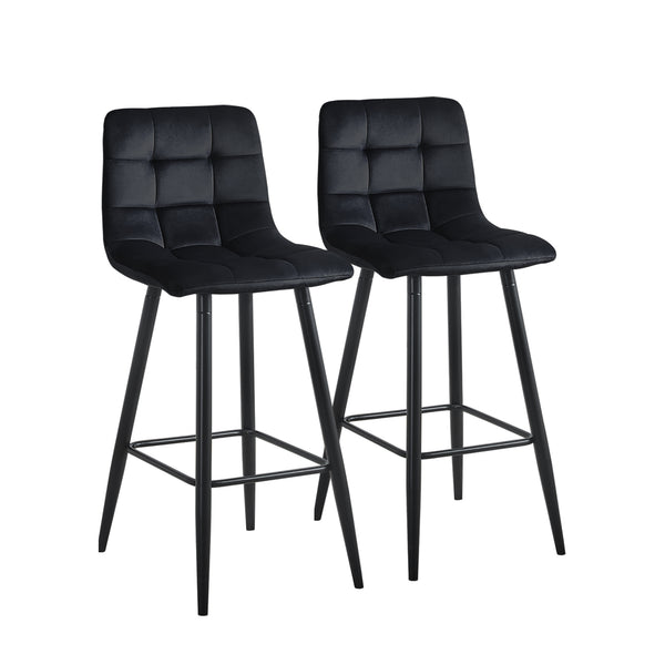 Barhocker Christie [2er-Set] [65cm] [75cm] [Samt]