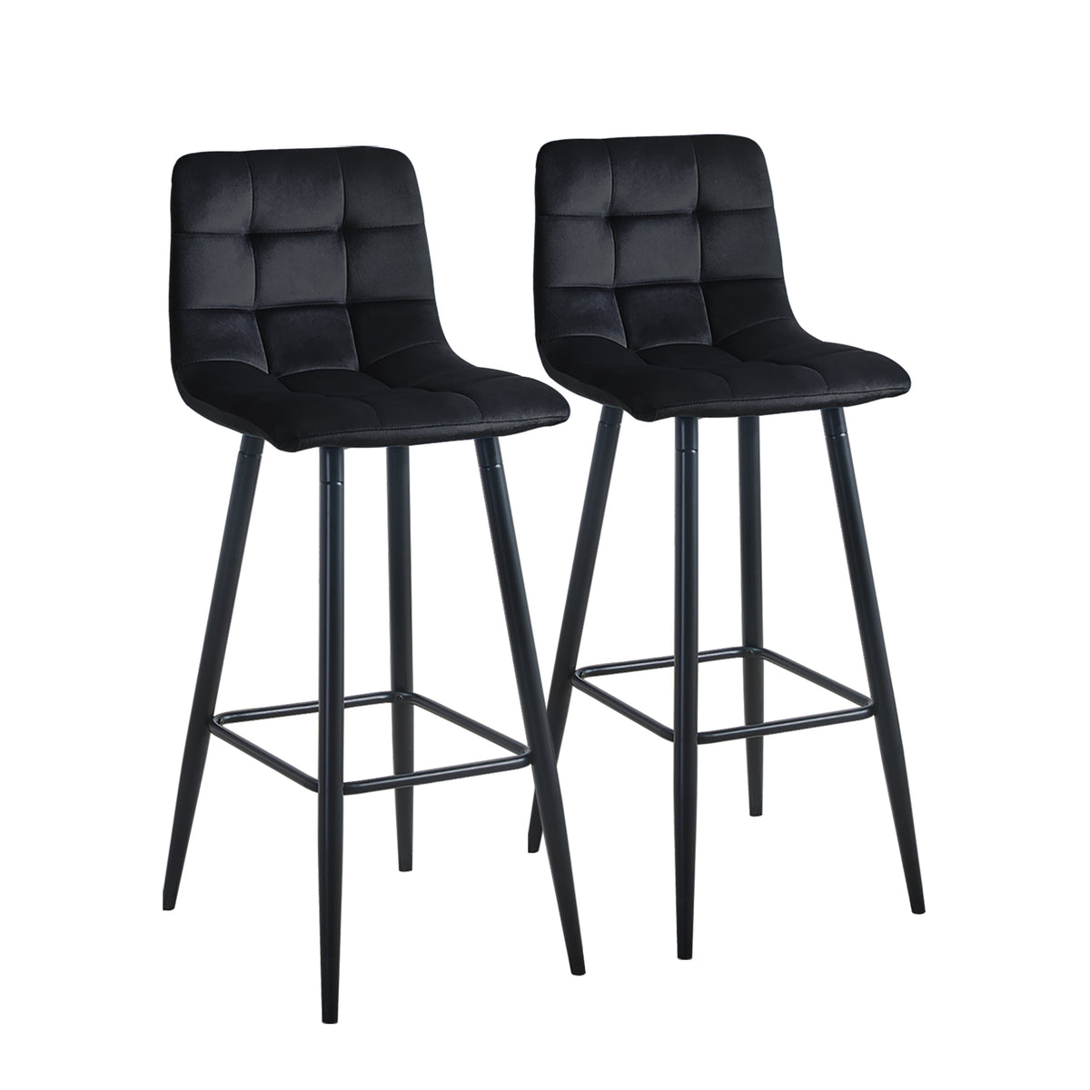 Barhocker Christie [2er-Set] [65cm] [75cm] [Samt]