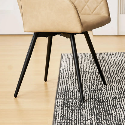 Moree Esszimmerstuhl aus Kunstleder mit Drehbarer[2er-Set]