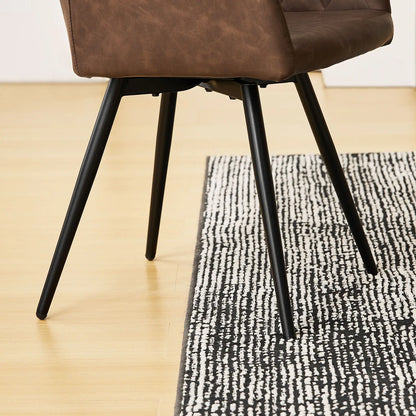 Moree Esszimmerstuhl aus Kunstleder mit Drehbarer[2er-Set]