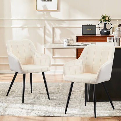 Bloor Esszimmerstühle aus Samt[2er-Set]