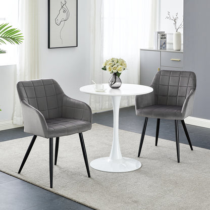 Bloor Esszimmerstühle aus Samt[2er-Set]