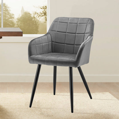 Bloor Esszimmerstühle aus Samt[2er-Set]