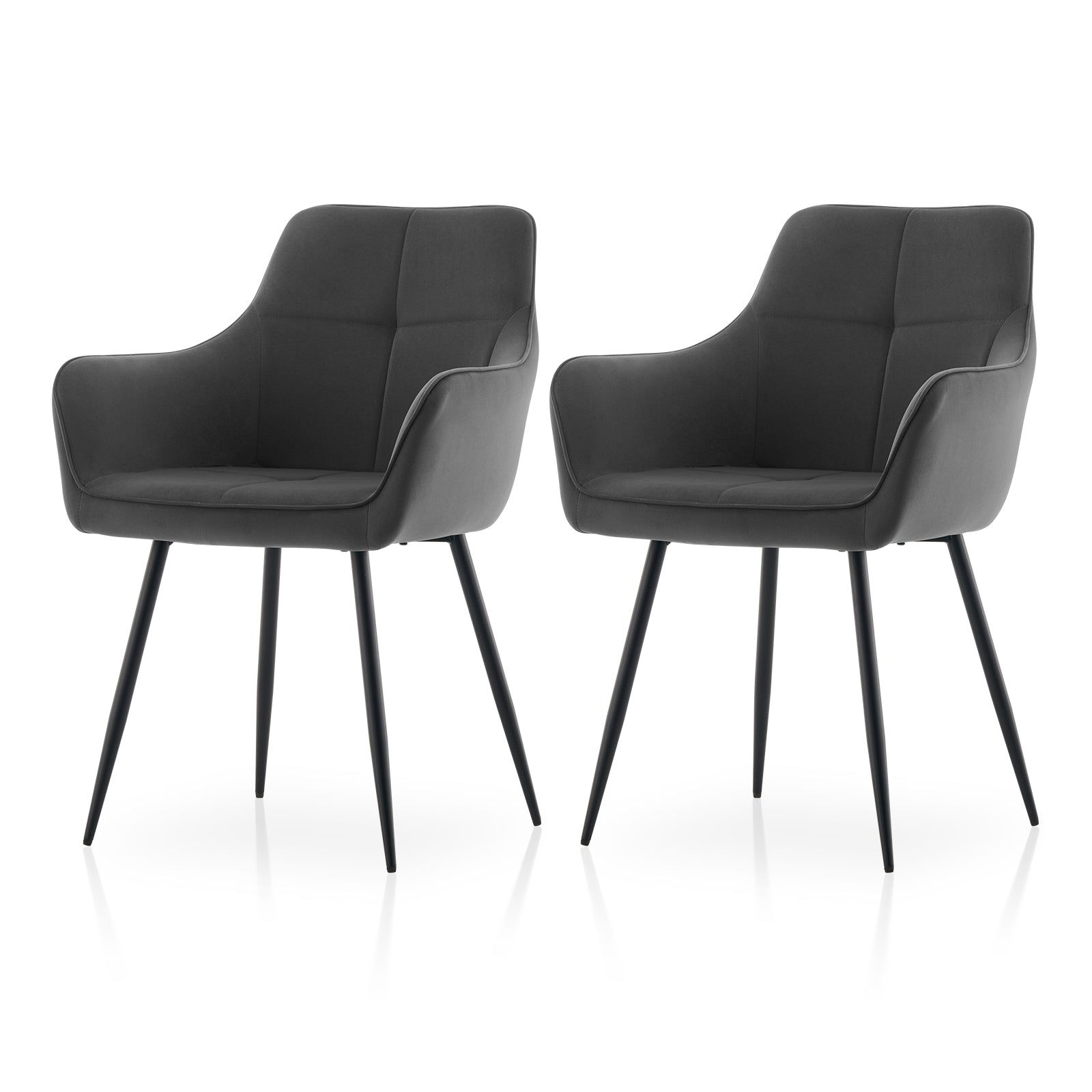 Aven Esszimmerstühle aus Samt[2er-Set]