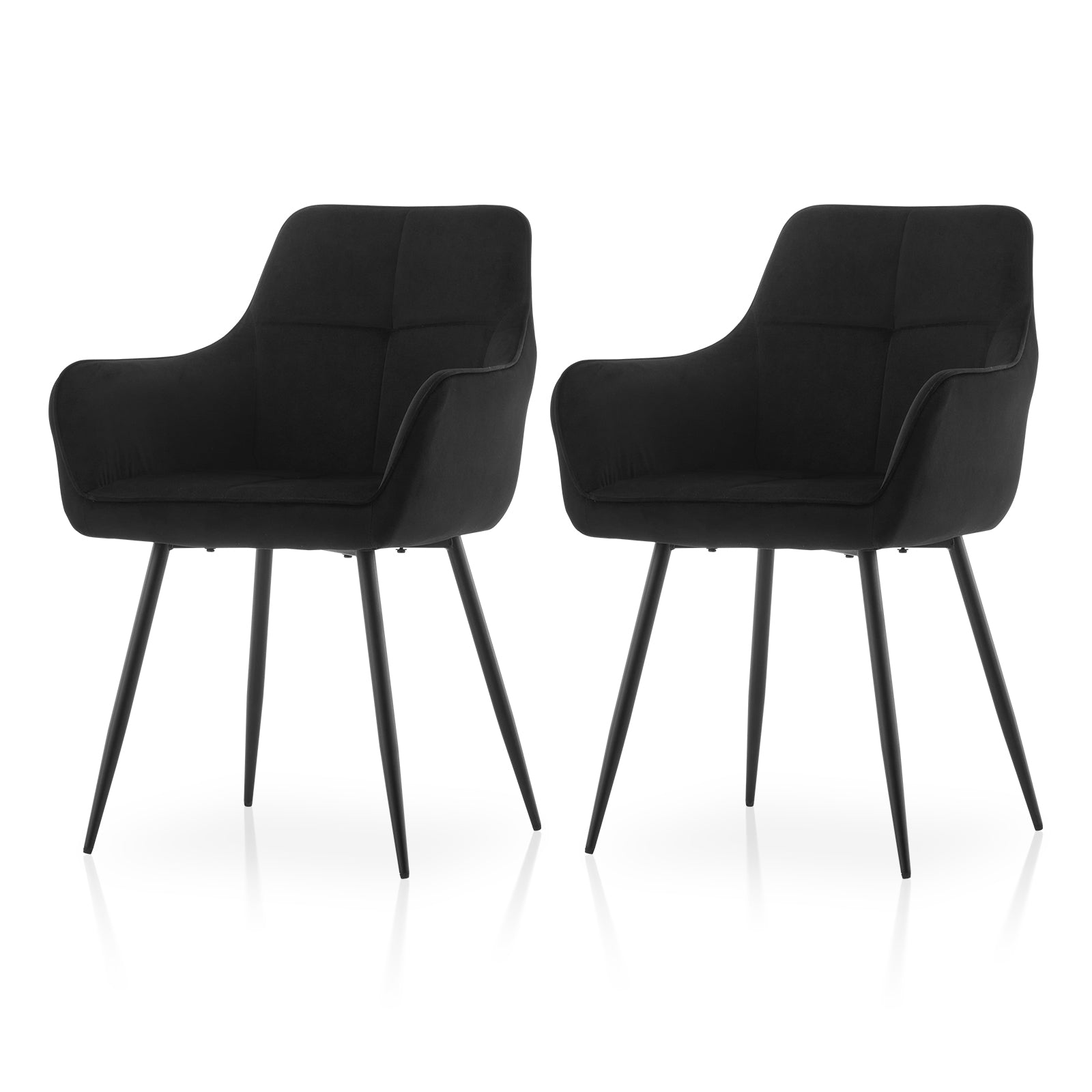 Aven Esszimmerstühle aus Samt[2er-Set]