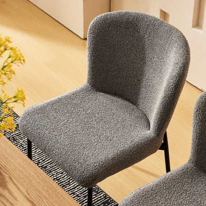 Celeste Esszimmerstühle aus Boucle[2er-Set]