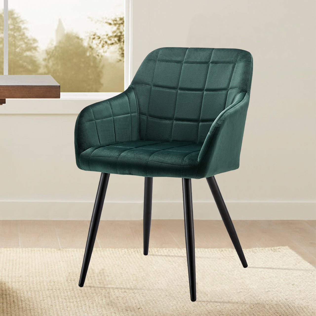 Bloor Esszimmerstühle aus Samt[2er-Set]