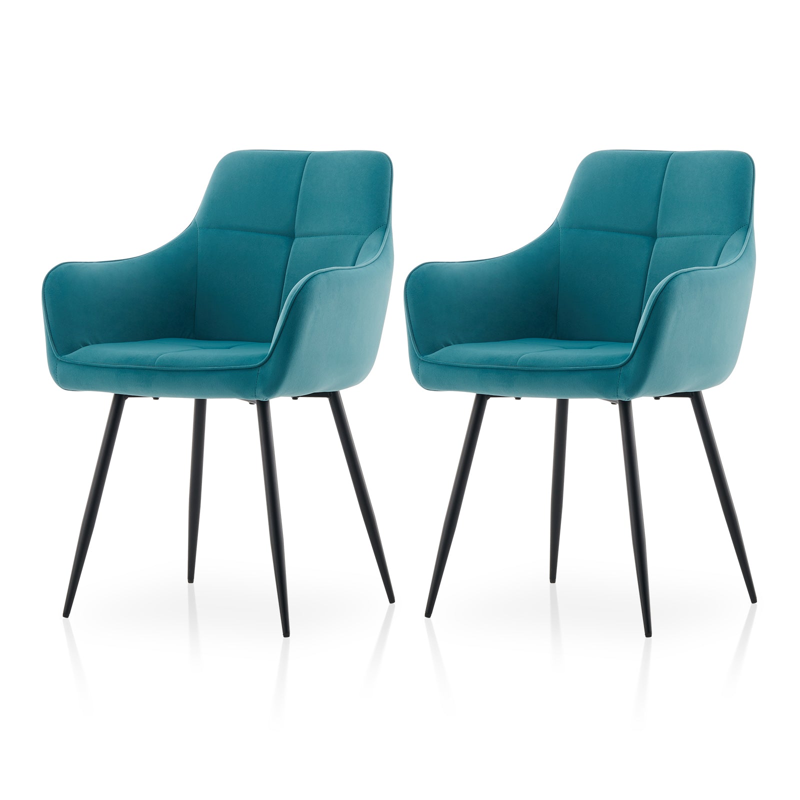 Aven Esszimmerstühle aus Samt[2er-Set]