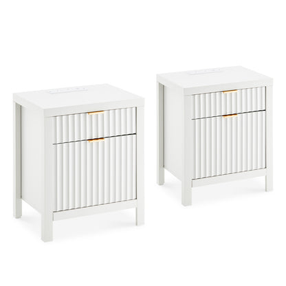 Arden Nachttisch mit 2 Schubladen